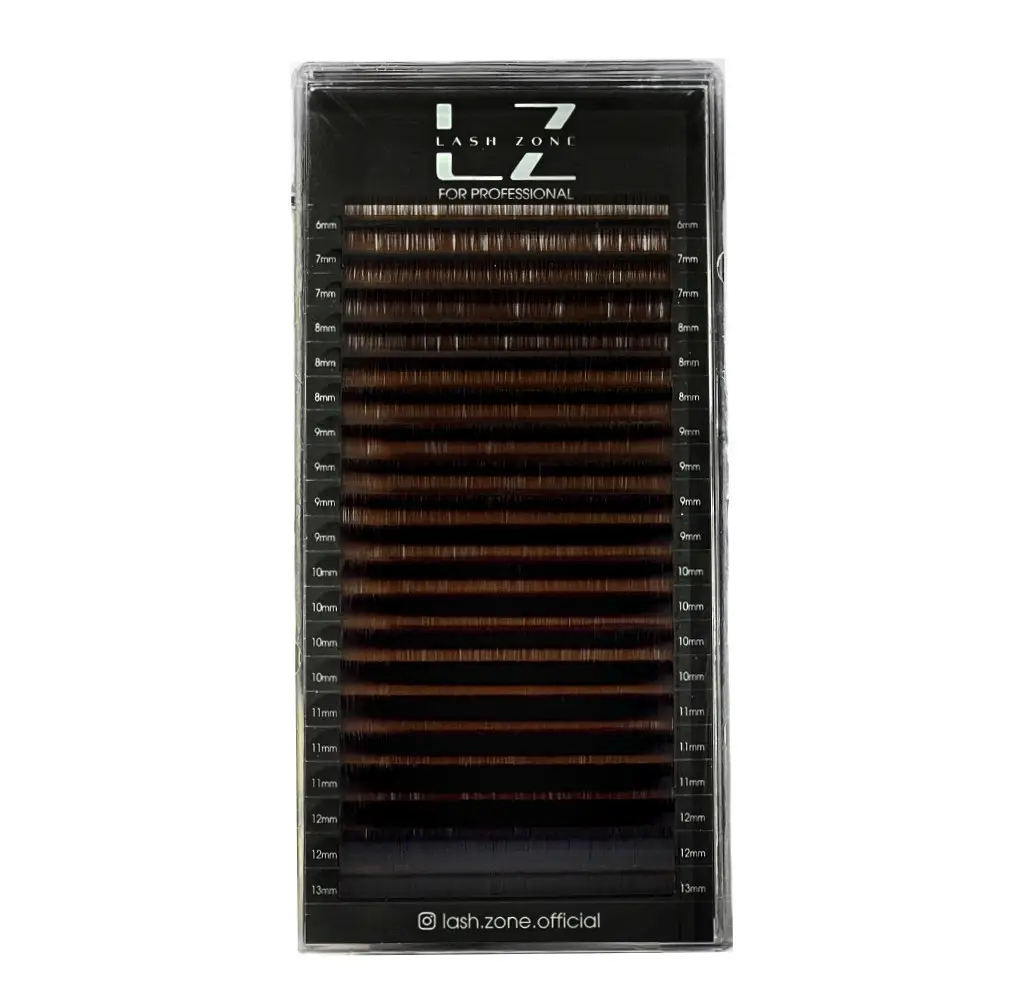 Вії Lash Zone Dark Chocolate окремої довжини
