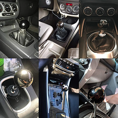 Універсальний наболдажник на МКПП-АКПП Куля - Black Глянцевий круглий наболдажник чорного кольору