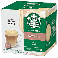 Кава в капсулах Starbucks Dolce Gusto Caffe Latte 12 шт Старбакс Дольче Густо