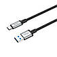 Кабель швидкісний 5 Гбіт/с USB на Type-C Hoco Data Cable (USB3.0, 5Gbps, 3А, 0.5m). Black, фото 8