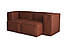 Диван модульний Tobi Sho Вальде велюр Magic Terracotta нерозкладний, 2200х1300х700 мм, фото 3