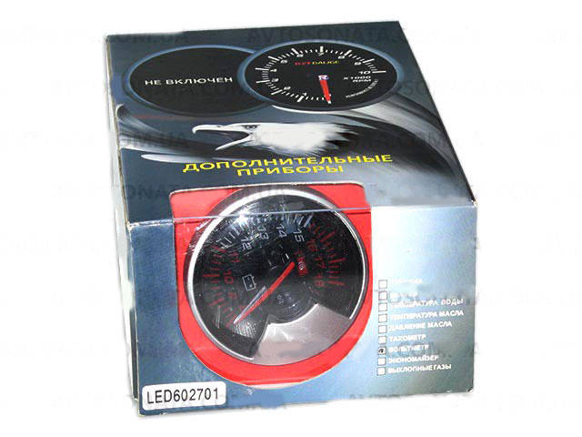 Вольтметр стрелочный 602701 LED d60мм на ножке в корпусе YTR (ID ...