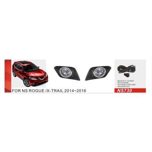 Фари дод. модель Nissan X-Trail/Rogue 2014-16/NS-730/H11-12V55W/eл. дріт