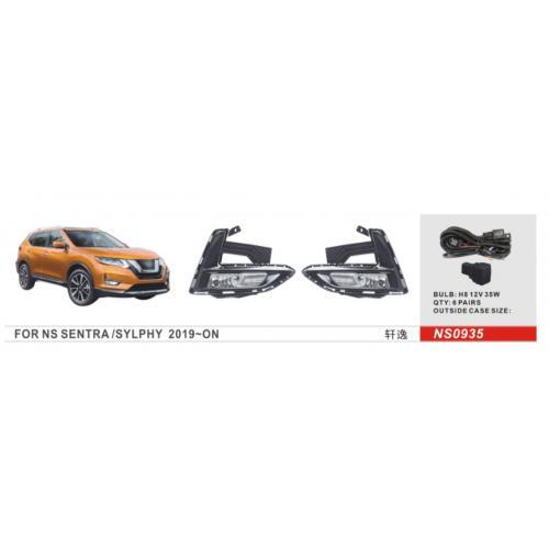 Фари дод. модель Nissan Sentra 2019-/NS-0935/H8-12V35W/eл. проводка