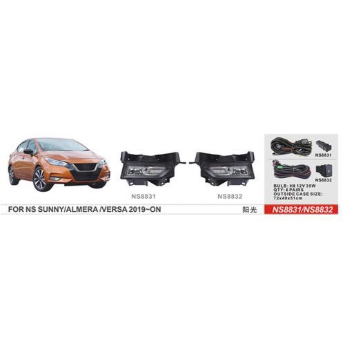 Фари дод.модель Nissan Versa 2019-/NS-8831/H8-12V35W/eл. дріт