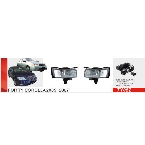 Фари дод. модель Toyota Corolla 2004-07/TY-052/9006-12V55W/ел. дріт