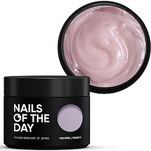 Полігель Nails Of The Day NOTD Polygel NUDE No01, 30 г бежево-рожевий