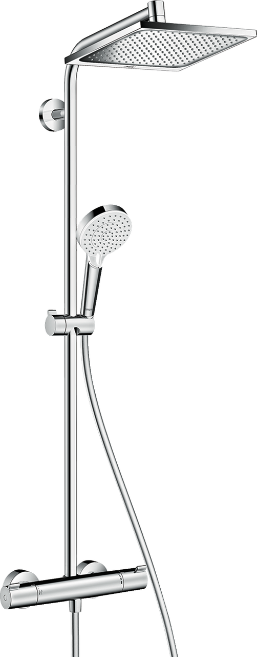 Душова система hansgrohe Crometta Е 240 1jet Showerpipe з термостатом, 27271000