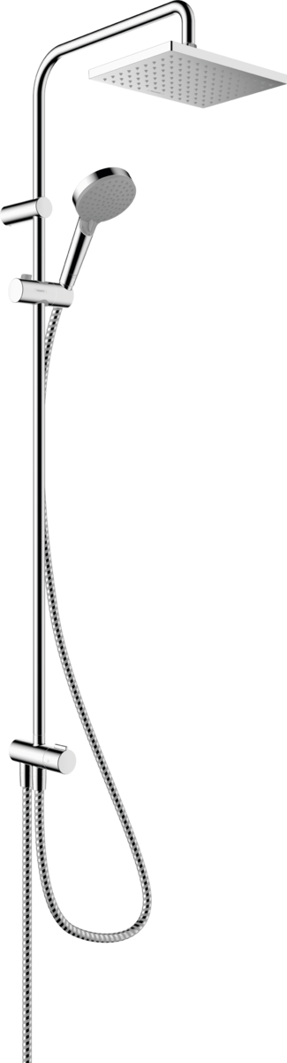 Душова система hansgrohe Vernis Shape Showerpipe 230 1jet Reno EcoSmart 26289000 хром