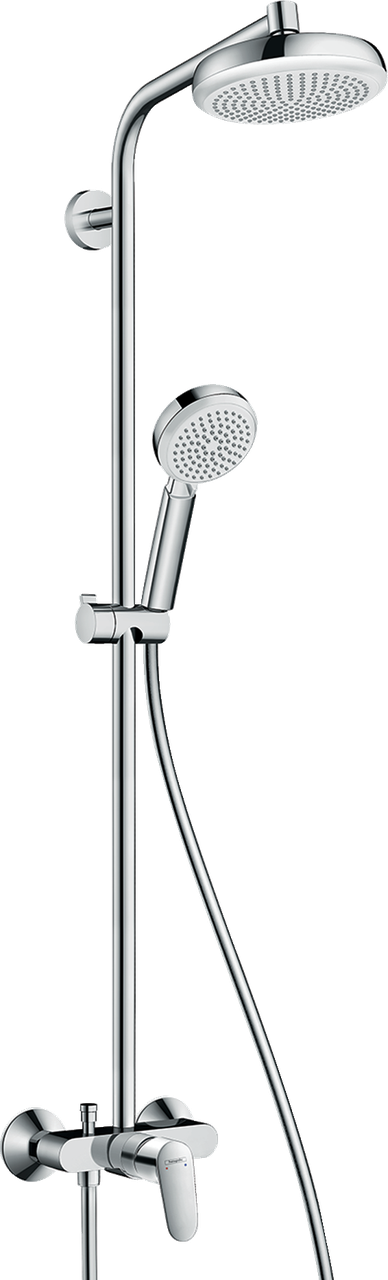 Душова система hansgrohe Crometta 160 1Jet зі змішувачем 27266400 білий/хром