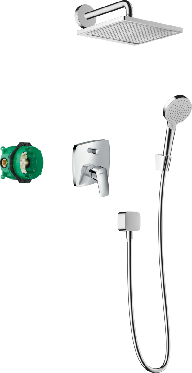 Душова система hansgrohe Crometta E 240 з одноважільним змішувачем 27957000 хром