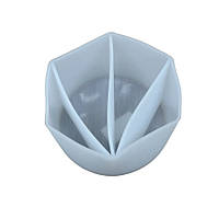 Склянка силіконова для змішування епоксидної смоли з 2 відсіків.