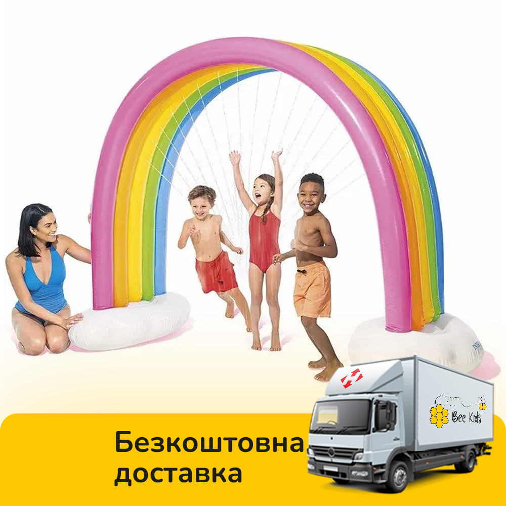 Надувний ігровий центр водоспад Райдужна арка (300-109-180см, ремкомплект) Intex 56597, фото 1