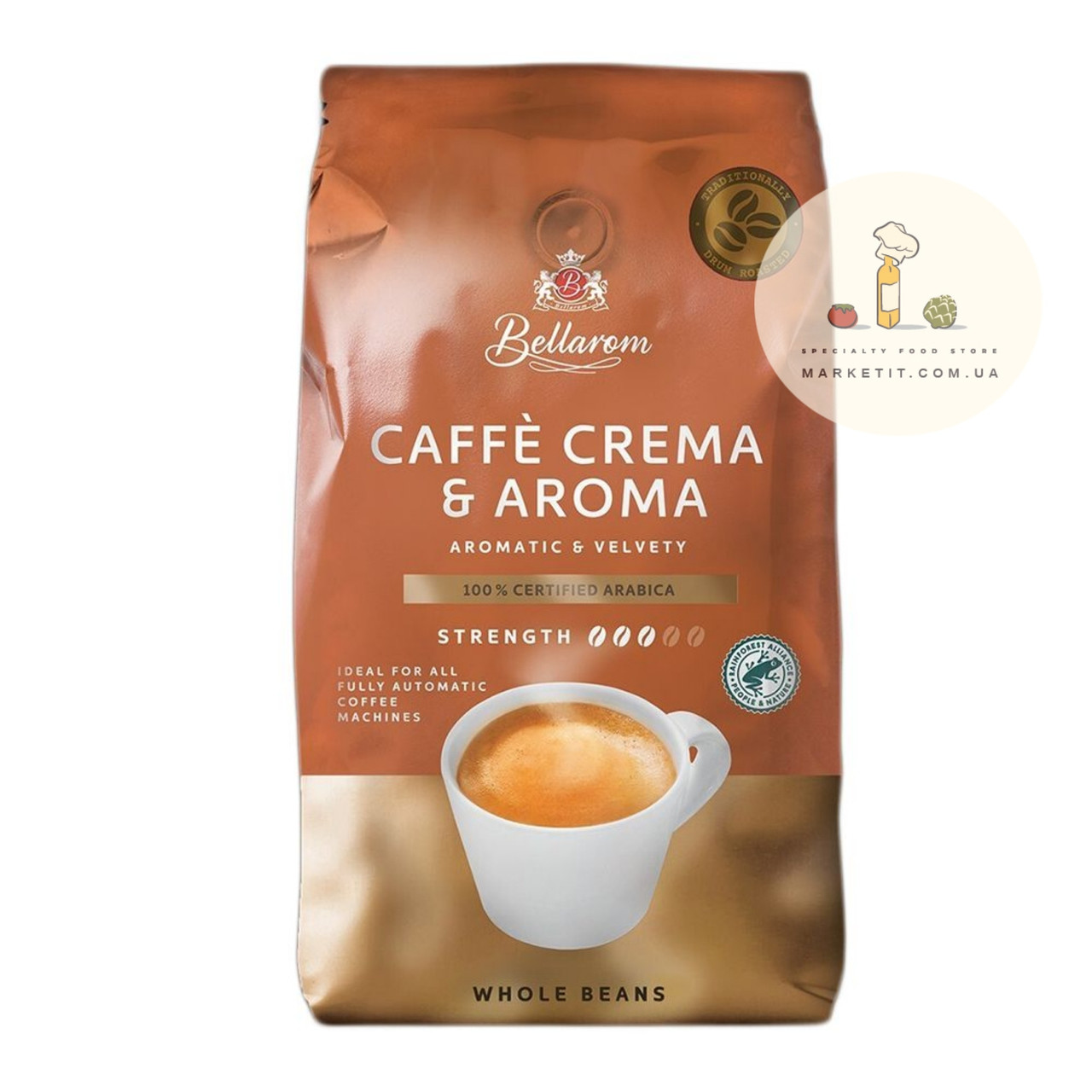 Кава в зернах Bellarom Caffe Crema e Aroma, 100% сертифікована Арабіка 1 кг.