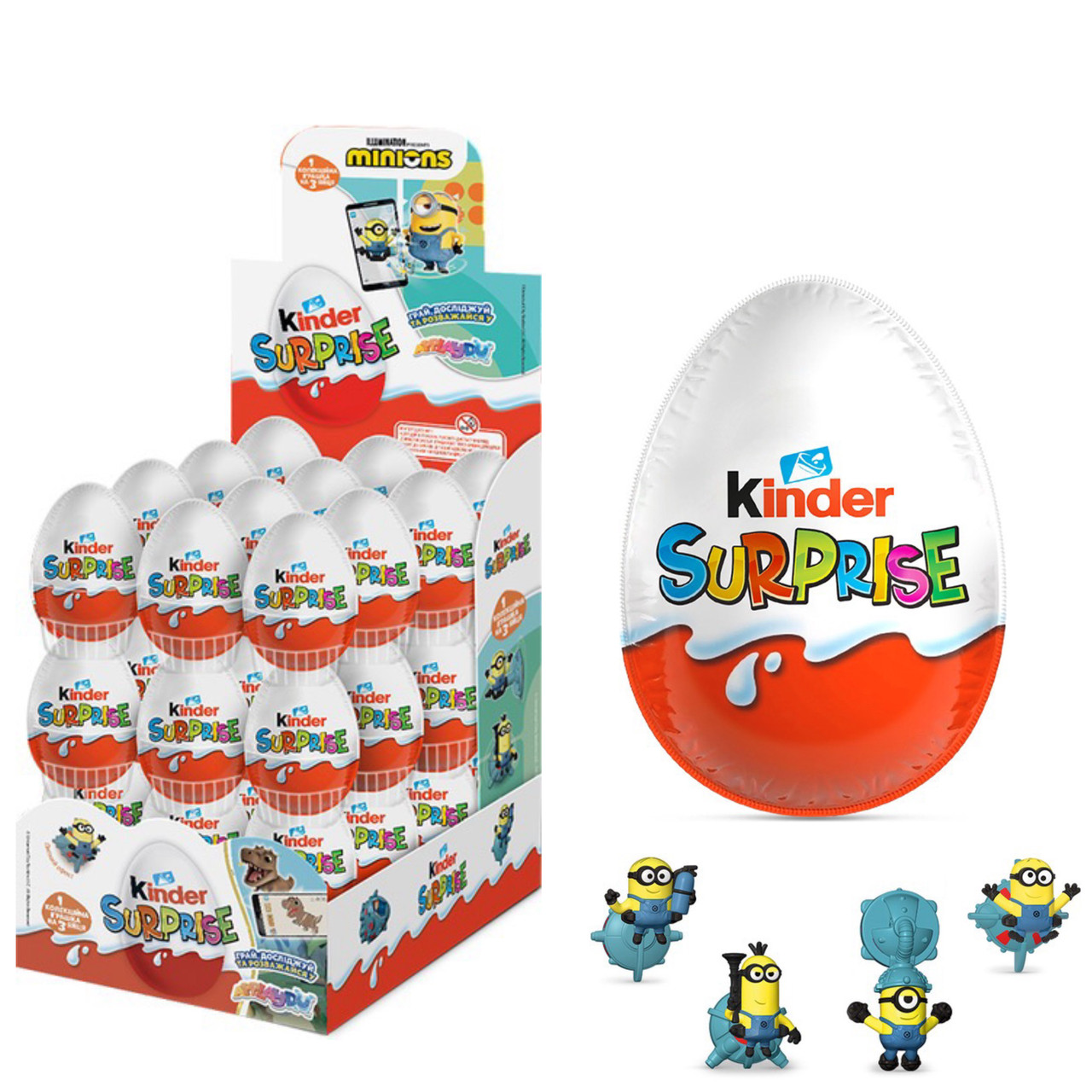 Набір шоколадних яєць Kinder Surprise Minions 20g*36шт