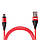 Кабель магнітний VOIN USB - Lightning 3А, 2m, red (швидка зарядка / передача даних), фото 6
