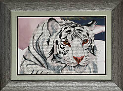 Схема для вишивки бісером Білий тигр Т-010 (габардин)