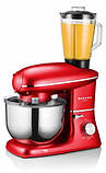 Кухонний комбайн тістоміс на 6.3л Mozano AGD/ROB/02 планетарний міксер з м'ясорубкою і блендером, фото 2