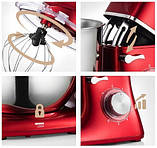 Кухонний комбайн тістоміс на 6.3л Mozano AGD/ROB/02 планетарний міксер з м'ясорубкою і блендером, фото 9