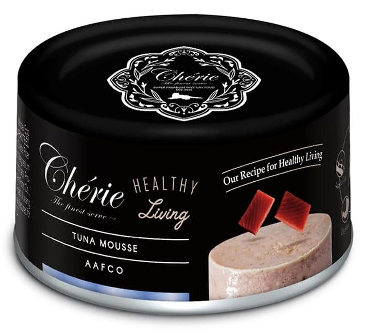 Вологий корм Cherie Healthy Living Tuna для кішок мус з тунцем 80 г