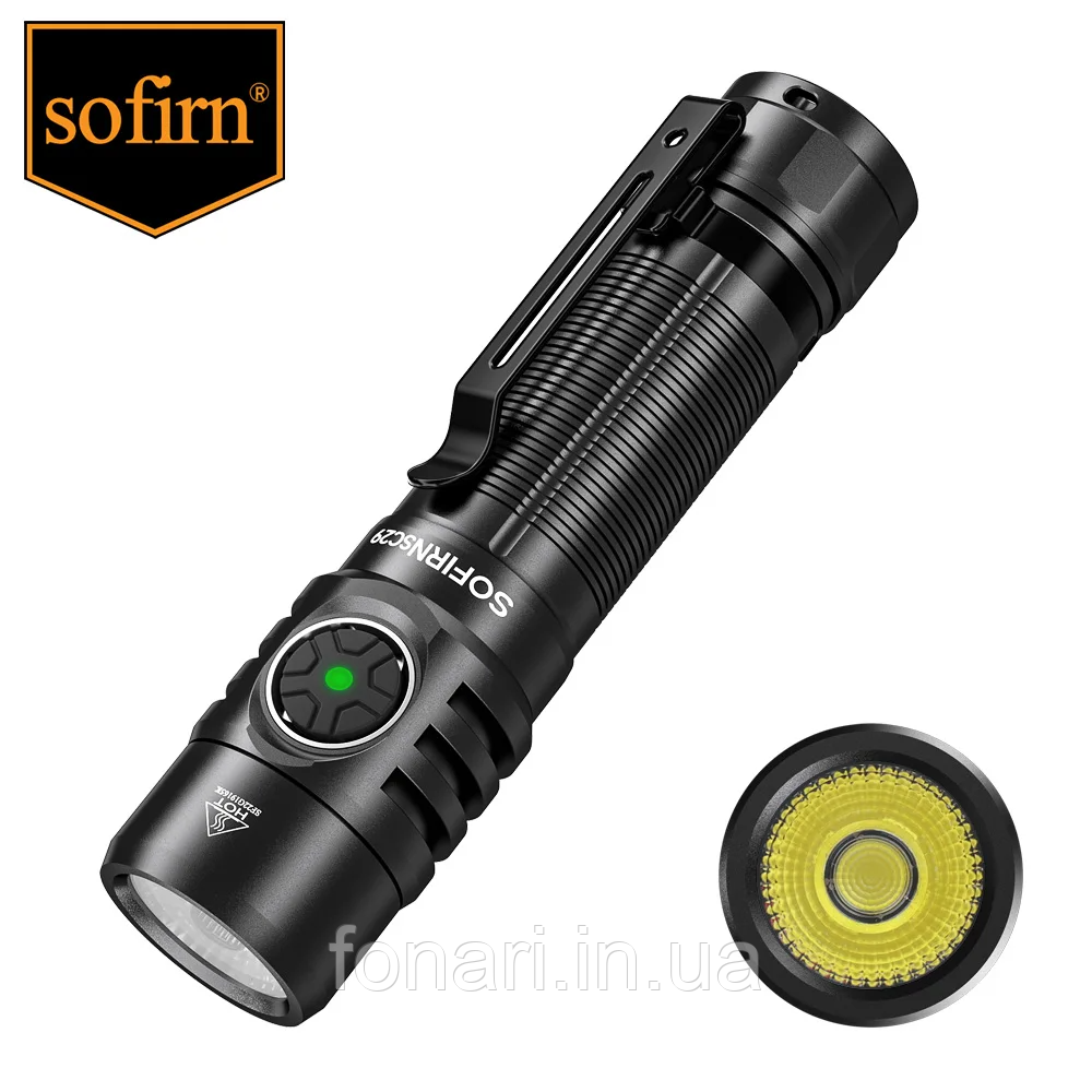 Ліхтар Sofirn SC29 XHP50B, 3000 люмен, USB-Type-C, 1x21700
