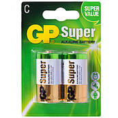 Батарейка GP SUPER ALKALINE 1.5V 14A-U2 калюжна, LR14, С