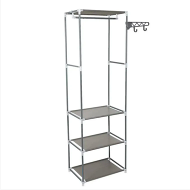 Підлогова вішалка для зберігання одягу, відкрита шафа органайзер для речей, фото 1
