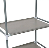 Підлогова вішалка для зберігання одягу, відкрита шафа органайзер для речей, фото 5