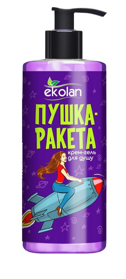 Крем гель для душу Ekolan "Пушіння-ракета" 700 мл