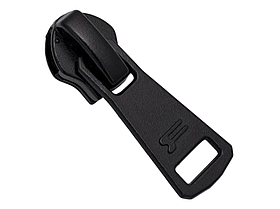 Бігунок для спіральної блискавки  №8 з фіксатором #4797 колір чорний