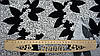 Тканина штапель-жатка колір чорний "Цвітіння бузини", фото 6