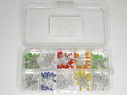 Набір світлодіодів 6 кольорів діаметр 3 мм 200 шт