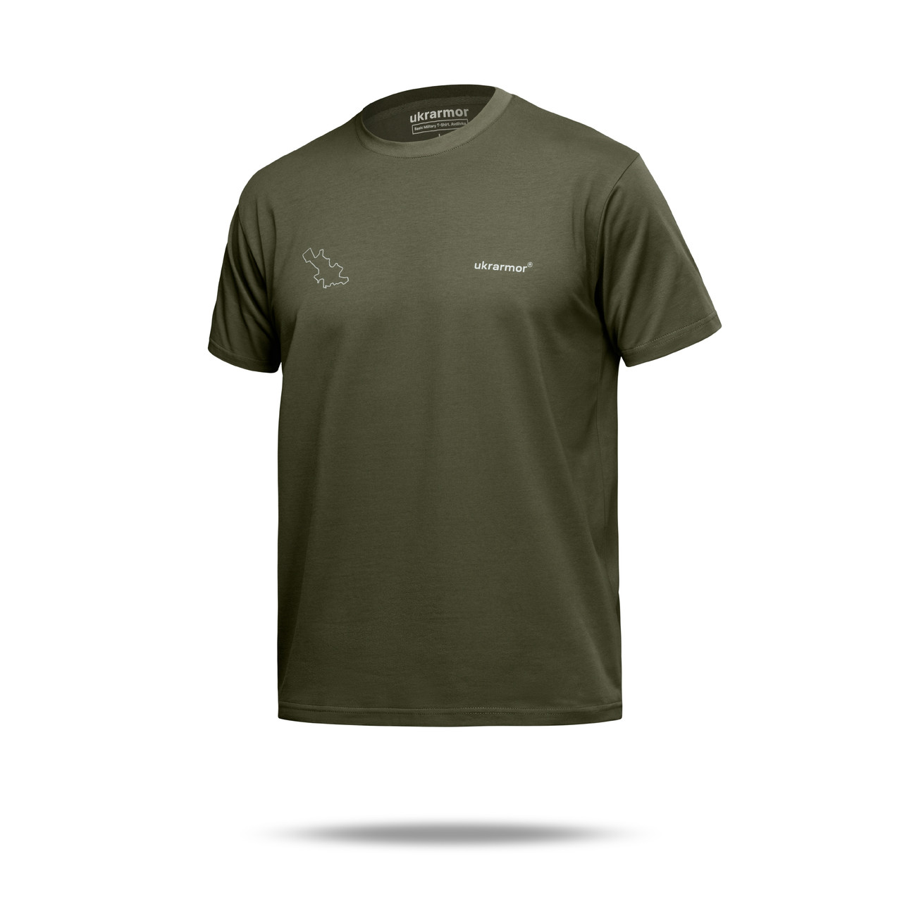 Футболка Basic Military T-Shirt. Avdiivka. Топографічна карта. Cotton, олива. Розмір S