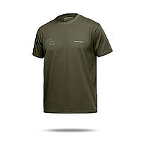 Футболка Basic Military T-Shirt. Avdiivka. Топографічна карта. Cotton, олива. Розмір S