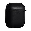 Чехол Silicone Case for Air Pods (with fibra) AirPods 1 / 2,  Black, фото 2