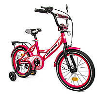 Велосипед дитячий 2-колісний 16" Like2bike Sky 241601, рожевий, з дзвінком, ручне гальмо