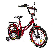 Велосипед дитячий 2-колісний 16" Like2bike Sky 241604, червоний, з дзвінком, ручне гальмо