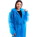 Класичний дощовик для подорожей легкий унісекс, дощовик для гір літній, велодощовик Hechpro 1030 синій, фото 10