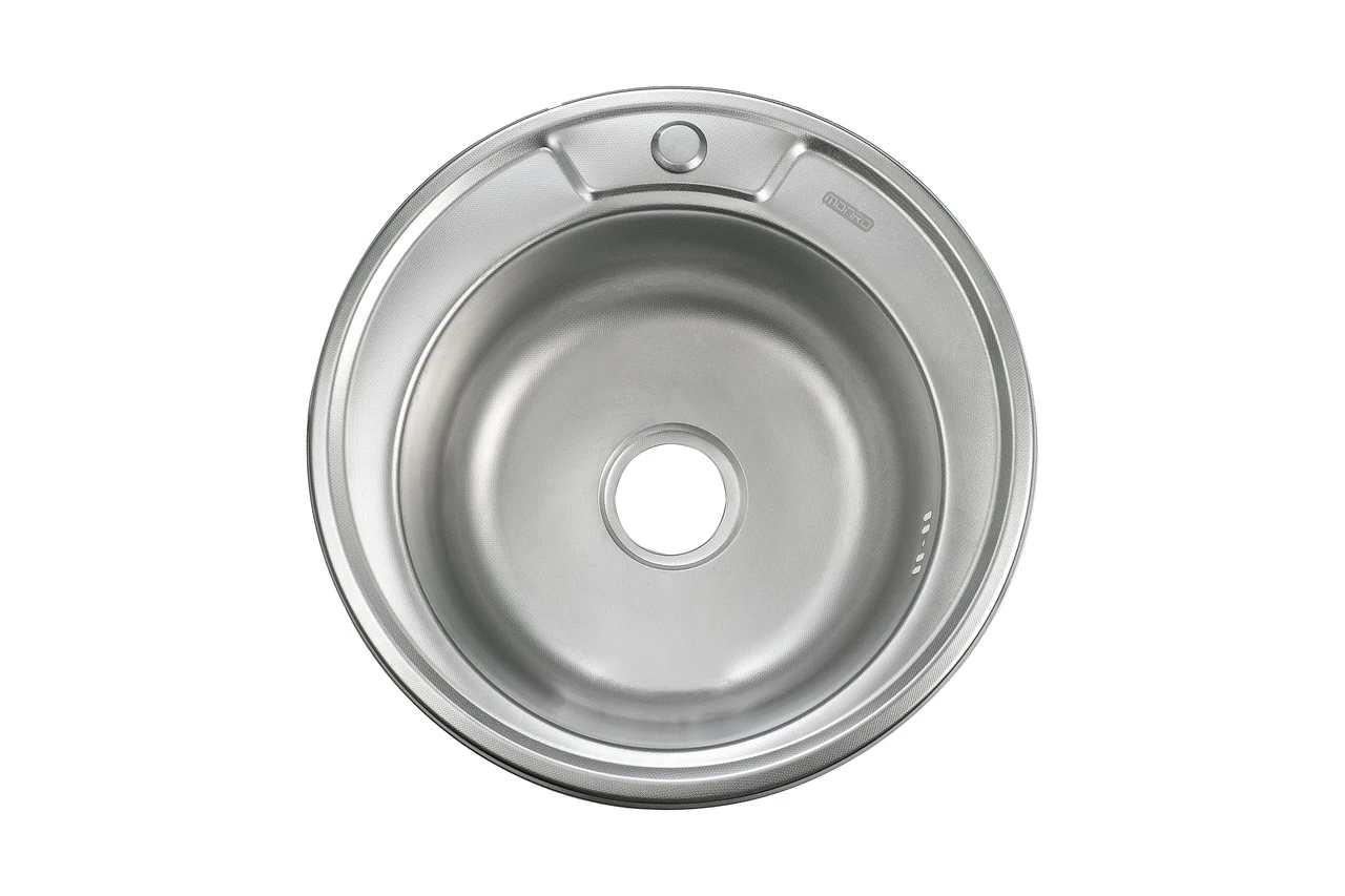 Мийка врізна MONRO 490 (08/180) Satin кругла