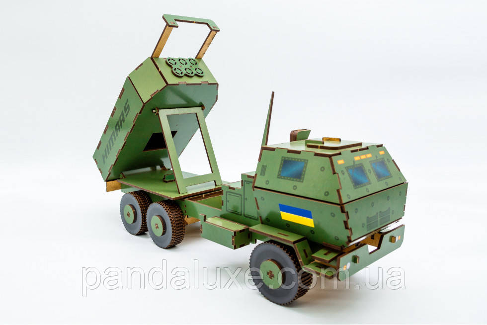 Дерев'яний 3D конструктор Himars 152 деталі Хімарс, фото 1