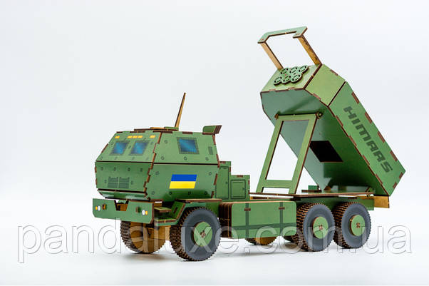 Дерев'яний 3D конструктор Himars 152 деталі Хімарс, фото 3