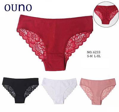 Жіночі трусики бавовняні молодіжні сліпи OUNO однотонні 6233