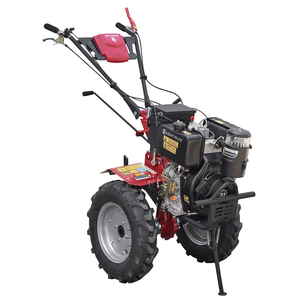 Мотоблок Кентавр МБ 2012ДЕ (5.00-12) + ФРЕЗА (12 к.с., дизель, електростарт) (код 123077)