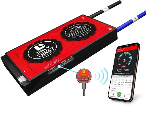 DALYSmartBMSLiFePo44S12V40AпортUart(здатчикомтемператури,Bluetooth)