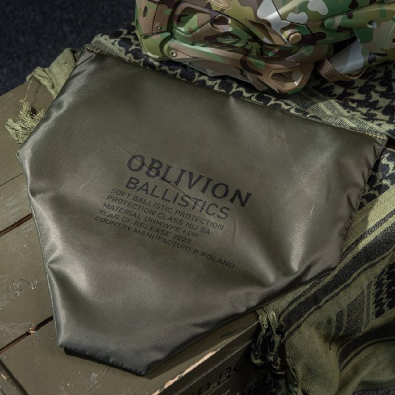 М'який балістичний пакет oblivion 18х25 см 1 класу захисту в підсумок/ Комплектуючі в підсумок напашник