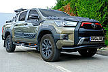 Передній захист Texas для 2020-2024 (76мм, чорний) для Toyota Hilux рр, фото 3