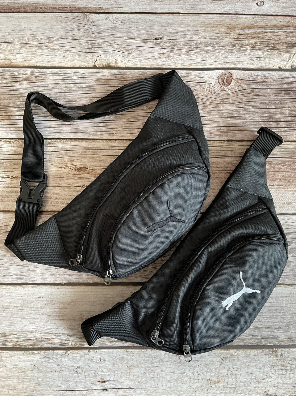 Чорна сумка бананка пума Puma