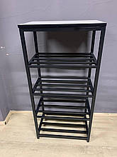 Стелаж для взуття 100х50х30см в стилі лофт