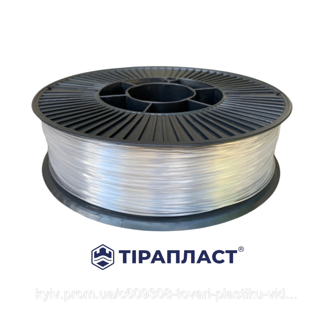 Філамент PETG 1.75 мм, 3,0 кг, прозорий (пластик для 3D-принтера), ТІРАПЛАСТ, фото 1