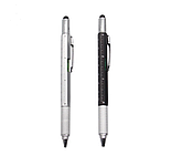 Мультифункіцональна ручка зі стилусом, чорна, фото 3